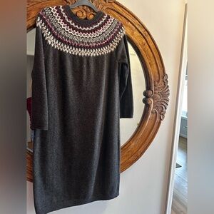 J.Jill fair isle sweater dress. Medium. Cotton.